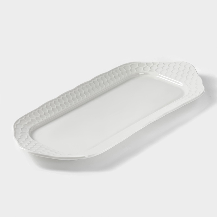 Блюдо прямоугольное «Бланш», 29×12,5 см