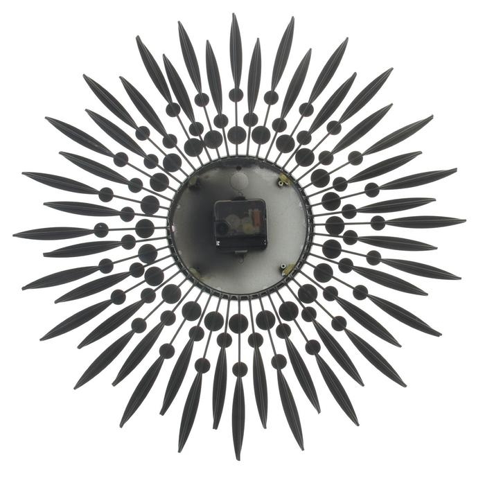 Часы настенные, серия: Ажур,  Часы настенные, серия: Ажур, "Лучи-Перья", плавный ход, d-50 см, циферблат 14.5 см