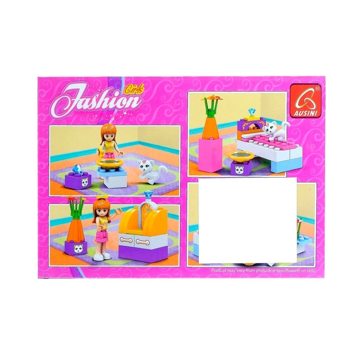 Конструктор «Спальня для девочки», 47 деталей Конструктор «Спальня для девочки», 47 деталей