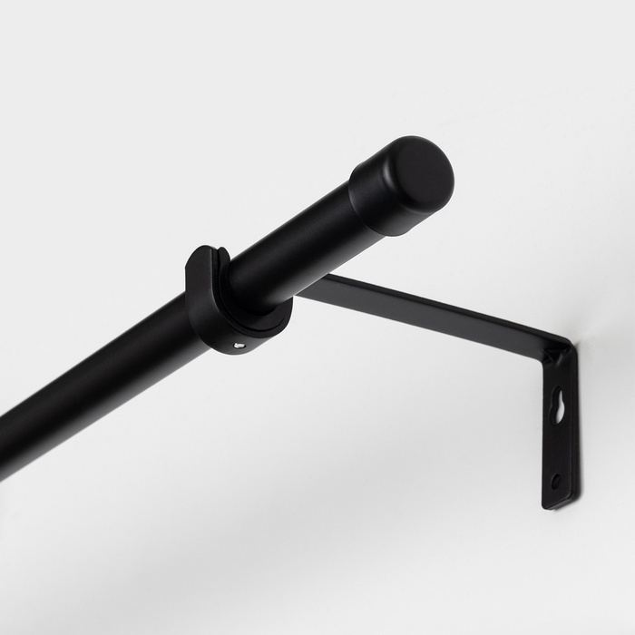 Карниз однорядный кованый, 160-300 см, телескопический, металл, черный Карниз однорядный кованый, 160-300 см, телескопический, металл, черный