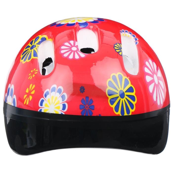 Шлем защитный детский ONLYTOP OT-SH6, обхват 52-54 см, цвет красный Шлем защитный детский ONLYTOP OT-SH6, обхват 52-54 см, цвет красный