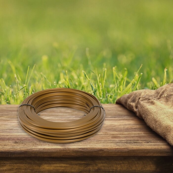 Ротанг искусственный гладкий 7 мм 100 м полутрубка (бронза металлик) Ротанг искусственный гладкий 7 мм 100 м полутрубка (бронза металлик)