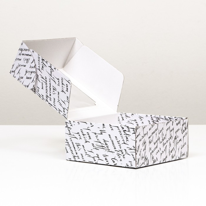 Коробка самосборная, с окном, "Письмо" 19 х 19 х 9 см  набор 5 шт