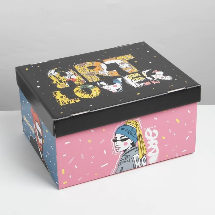 Коробка подарочная складная, упаковка, ART, 31 х 25.5 х 16 см Коробка подарочная складная, упаковка, ART, 31 х 25.5 х 16 см