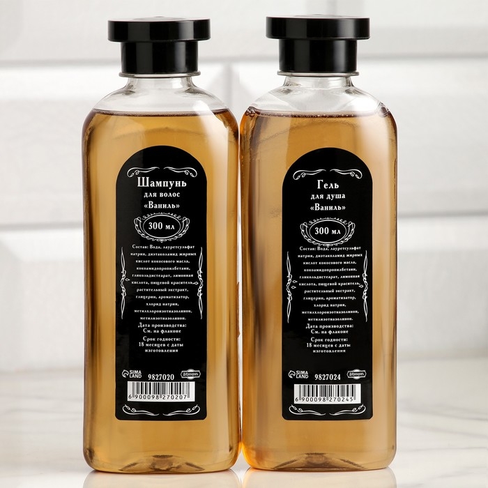Гель для душа и шампунь Гель для душа и шампунь "Ваниль" по 300 мл