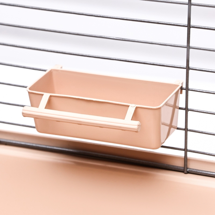 Клетка для птиц Клетка для птиц "Пижон" №104, разборная, 1 секция, 58 х 40 х 48см, бежевая