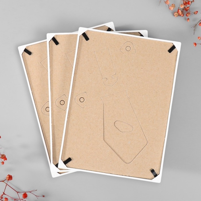 Набор фоторамок пластик L-3 15х21 см ( 3 шт.), белый Набор фоторамок пластик L-3 15х21 см ( 3 шт.), белый