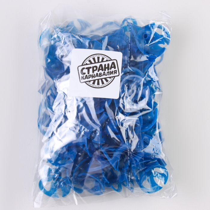 Держатель-зажим для шаров, d=5 мм, цвет синий, набор 100 шт. Держатель-зажим для шаров, d=5 мм, цвет синий, набор 100 шт.