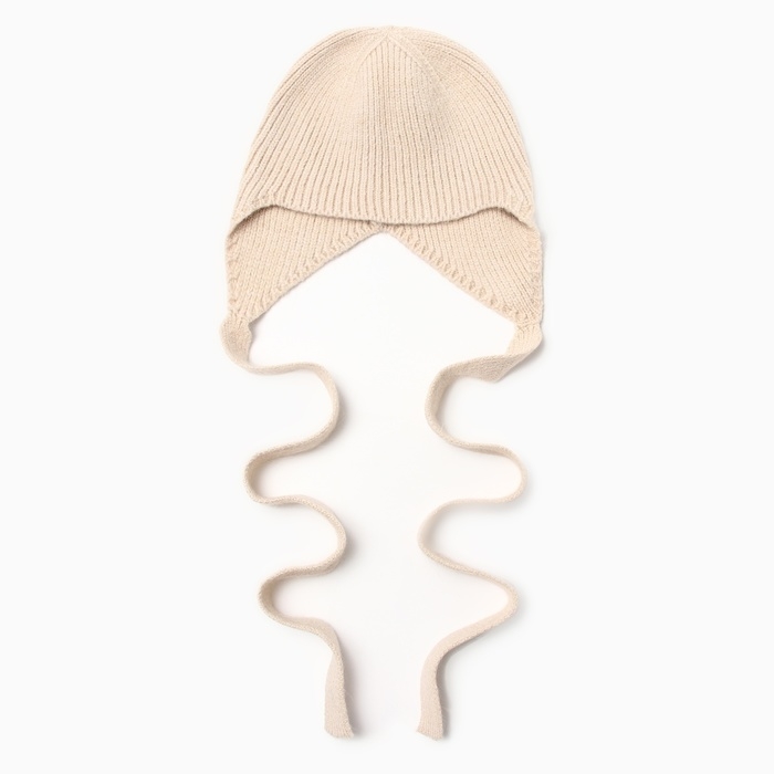 Чепчик женский MIST с шерстью кролика, р-р 56 см, беж