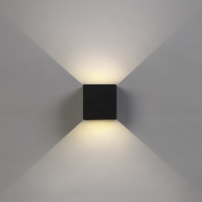 Светильник фасадный «Куб», FSD-062, 6 Вт, 4000К, регулир. луч, IP65, 220 В, пластик, черный 100842 Светильник фасадный «Куб», FSD-062, 6 Вт, 4000К, регулир. луч, IP65, 220 В, пластик, черный 100842