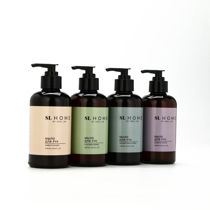 Мыло для рук жидкое URAL LAB, 300 мл, аромат агарового дерева