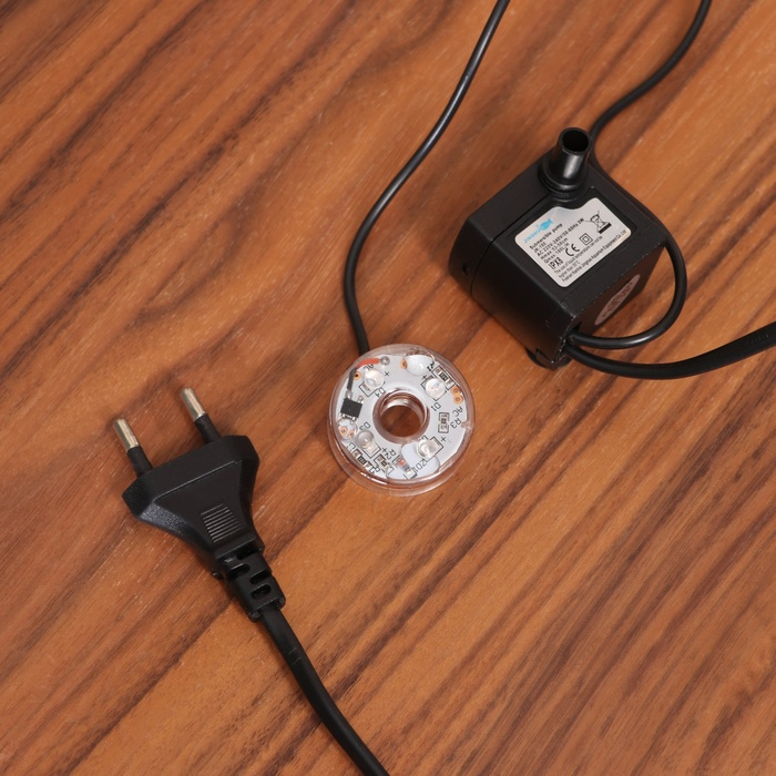 Фонтан Фонтан "Прохлада леса" 12х12х18 см (с подсветкой)