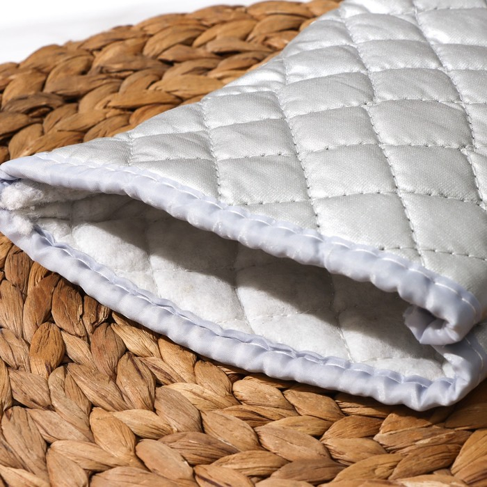 Набор прихваток «Профи», 2 шт, 30×16×2 см, цвет серый Набор прихваток «Профи», 2 шт, 30×16×2 см, цвет серый