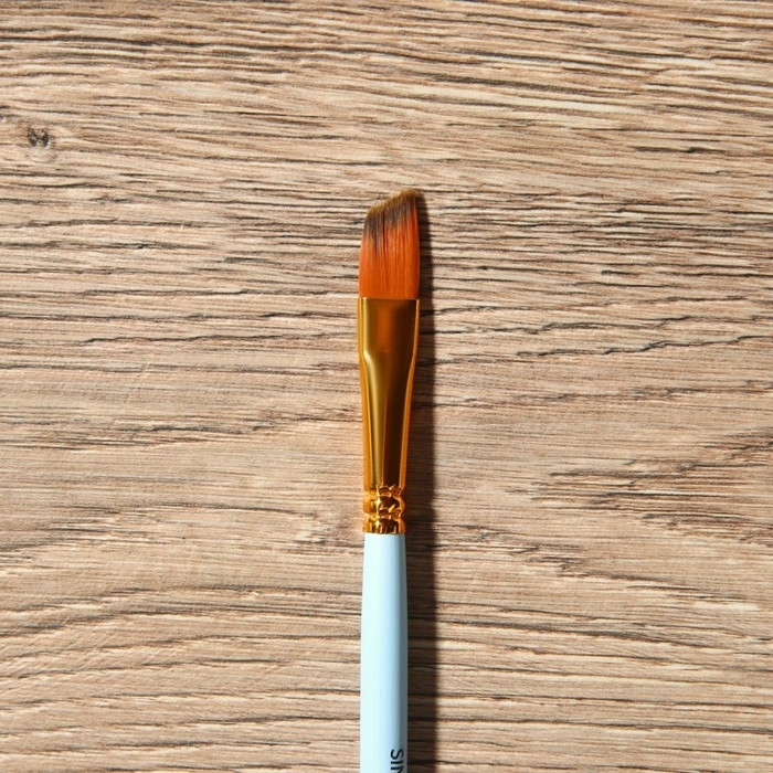 Кисть для рисования набор 4 шт. синтетика плоские Kiss №4, №6, №8, №10 Кисть для рисования набор 4 шт. синтетика плоские Kiss №4, №6, №8, №10