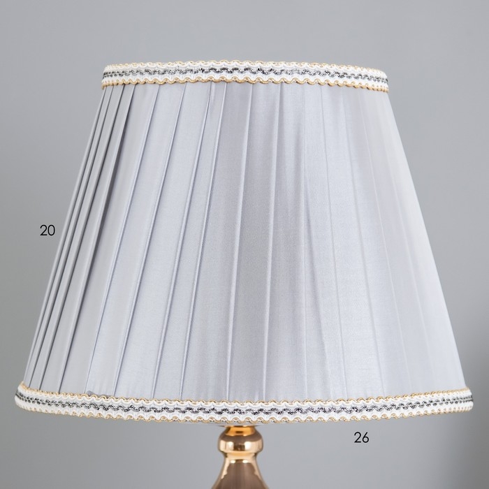 Лампа настольная с подсветкой Лампа настольная с подсветкой "Мирана" 1x60Вт E27 золото 25х25х45 см RISALUX