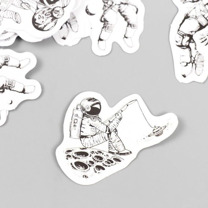 Наклейки для творчества Наклейки для творчества "Космонавт" набор 45 шт 4,4х4,4х1,1 см