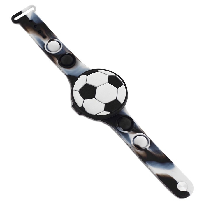 Часы наручные электронные, детские, Часы наручные электронные, детские, "Футбольный мяч", ремешок pop-it, l-22.5 см