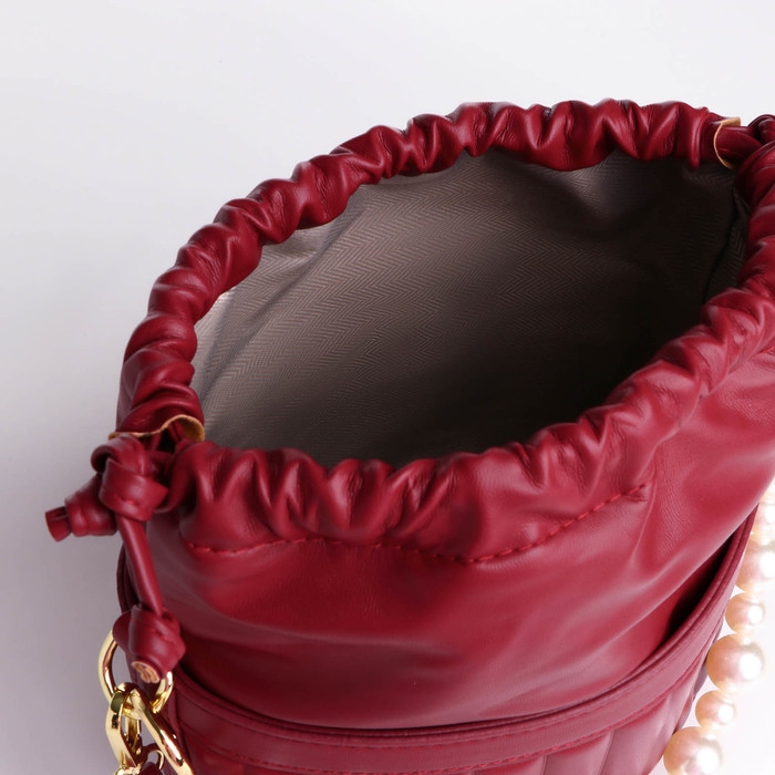 Сумка кросс-боди, отдел на шнурке, цвет бордовый Сумка кросс-боди, отдел на шнурке, цвет бордовый