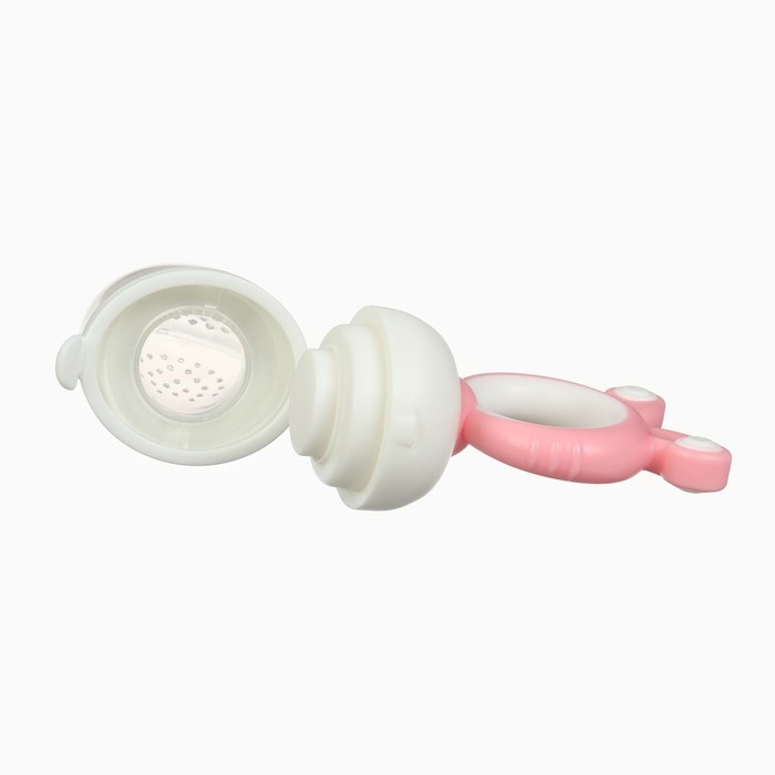 Ниблер с силиконовой сеточкой, вращ.поршень, цвет розовый Ниблер с силиконовой сеточкой, вращ.поршень, цвет розовый