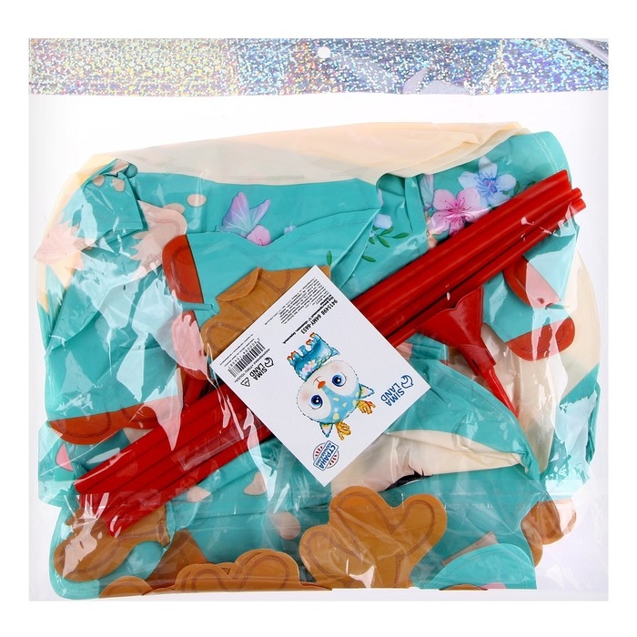 Шар фольгированный 15 Шар фольгированный 15" «Оленёнок», бирюзовый, на палочке