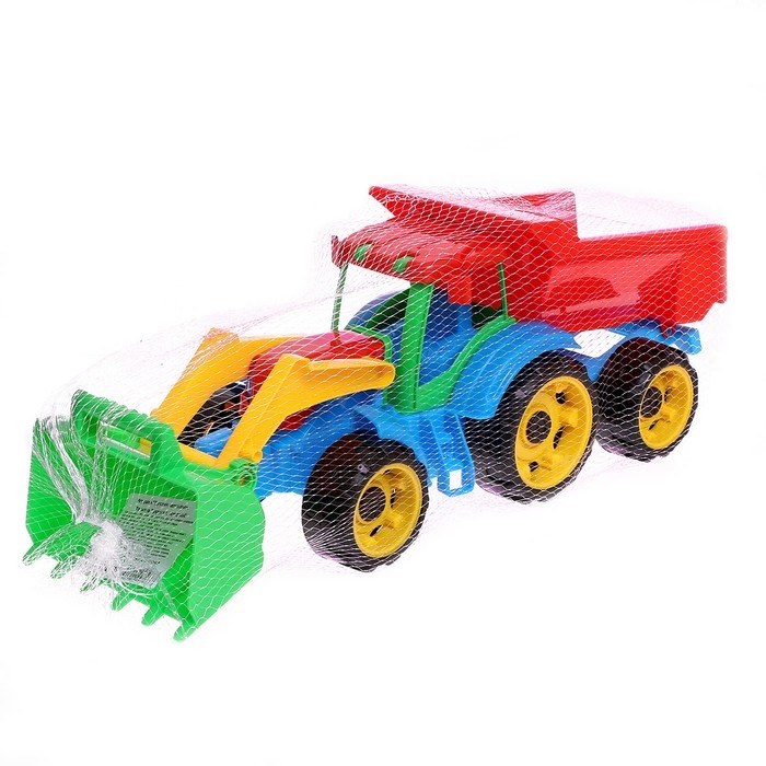 Трактор «Трудяга», с прицепом, МИКС Трактор «Трудяга», с прицепом, МИКС