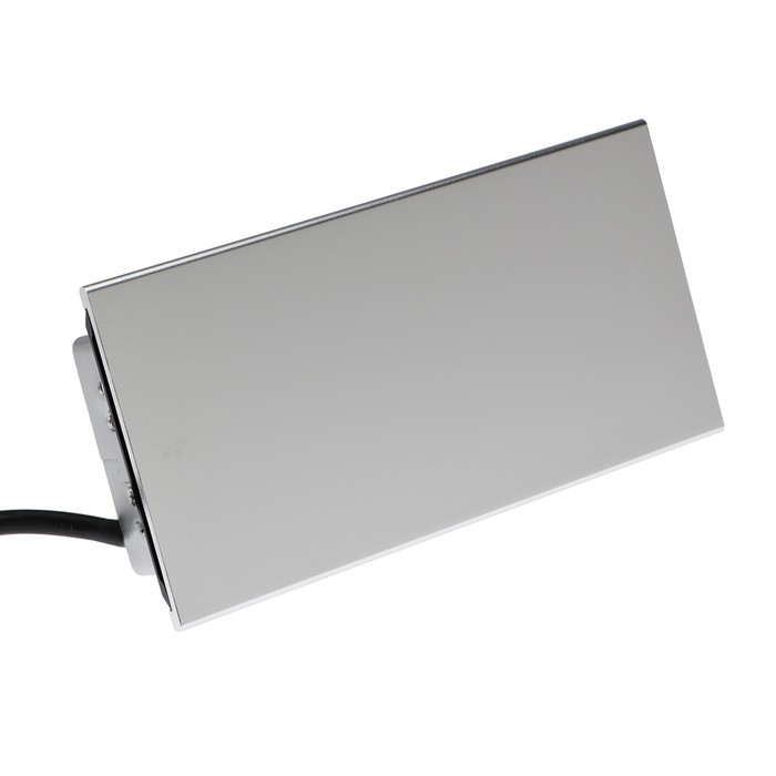 Блок розеточный в стол, сдвижная крышка, 10А, 2 розетки, 2xUSB, 2A, провод 1.8 м, серебр.