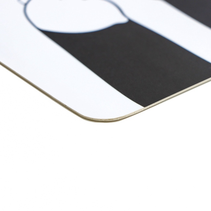 Коврик под миску  Коврик под миску "Пижон" с нескользящим основанием 43 х 28 см "Люблю хозяина и ЕДУ"