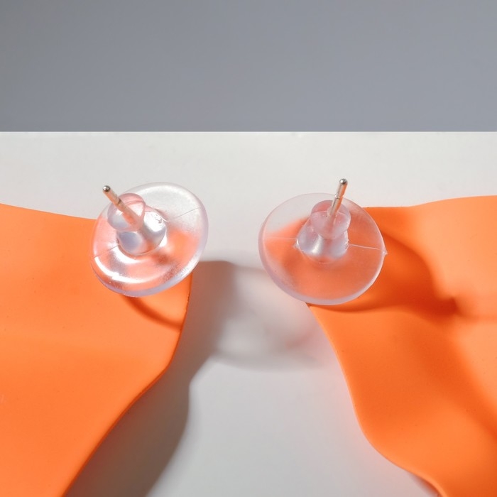 Серьги металл «Яркость» ромб, цвет оранжевый Серьги металл «Яркость» ромб, цвет оранжевый