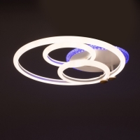 Люстра с ПДУ 1914/3 LED 84Вт диммер белый 42х40х12 см BayerLux