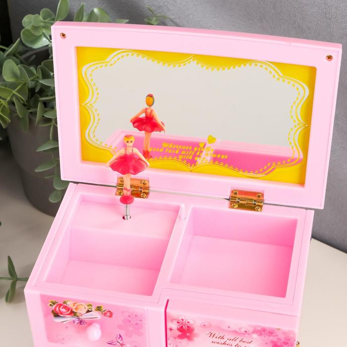 Шкатулка музыкальная Шкатулка музыкальная "Шкафчик модницы" 18х18х12 см