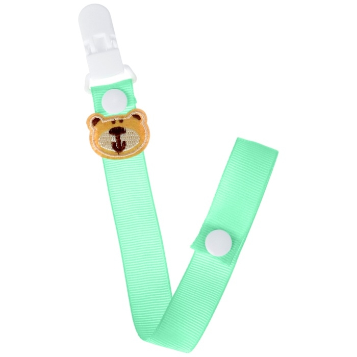 Держатель для соски - пустышки «Мишутка», на ленте Держатель для соски - пустышки «Мишутка», на ленте