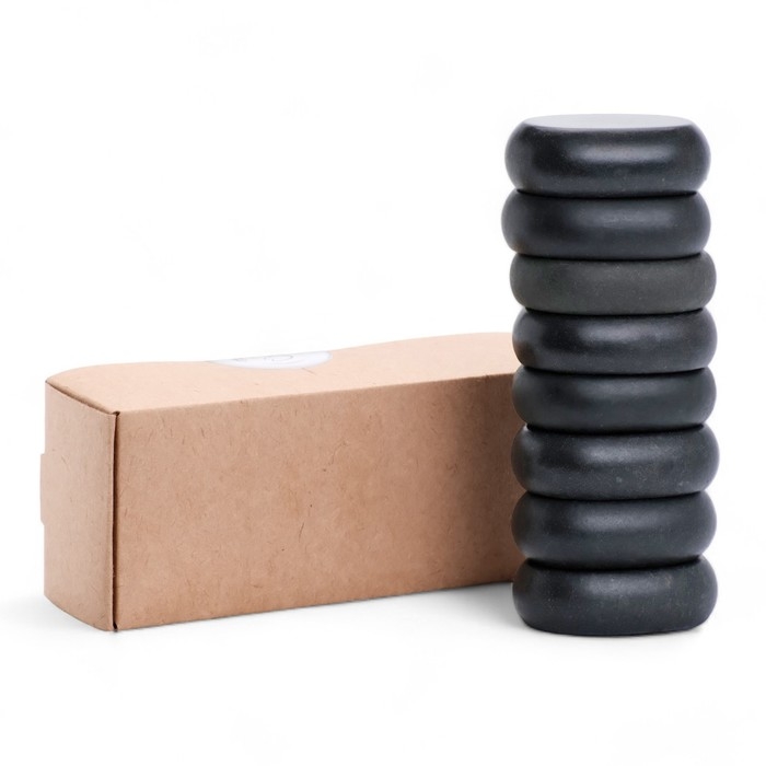 Набор массажных камней из базальта, 8 шт, 4 х 6 см Набор массажных камней из базальта, 8 шт, 4 х 6 см