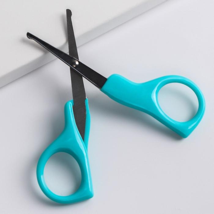 Ножницы детские безопасные, цвет бирюзовый