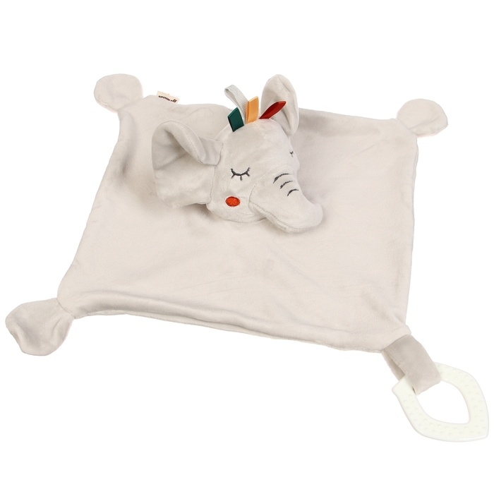 Комфортер - игрушка «Слоник Эли», погремушка, прорезыватель, цвет серый, Крошка Я Комфортер - игрушка «Слоник Эли», погремушка, прорезыватель, цвет серый, Крошка Я