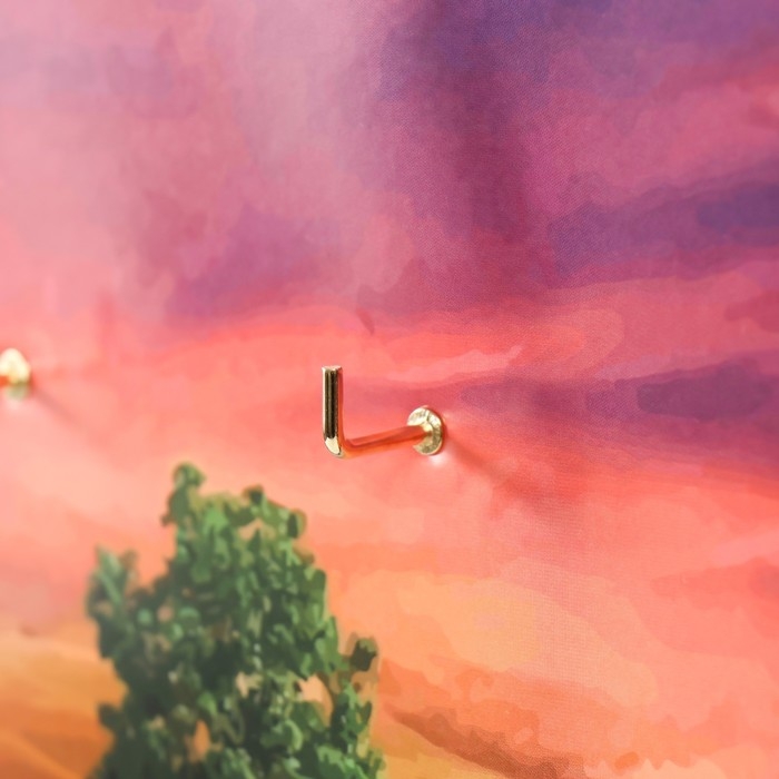 Ключница открытая Ключница открытая "Лавандовое поле" 5 крючков, 23х32 см