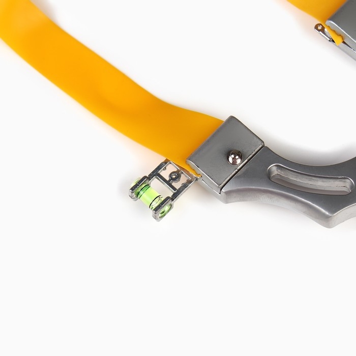 Рогатка спортивная, рыболовная Рогатка спортивная, рыболовная "Бук" с уровнем, прицелом и жгутом для стрел, металл, 11 см