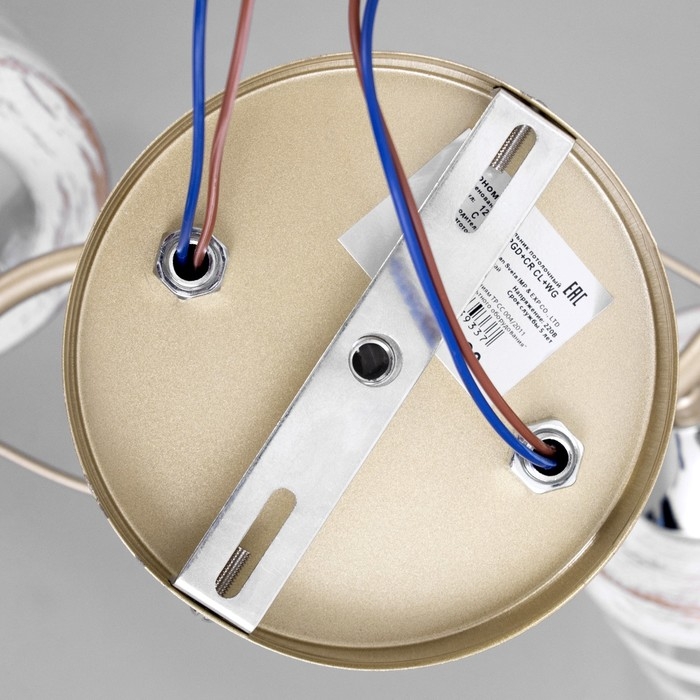 Люстра Люстра "Миа" 2х60Вт Е27 Золото, хром 38х32х28см