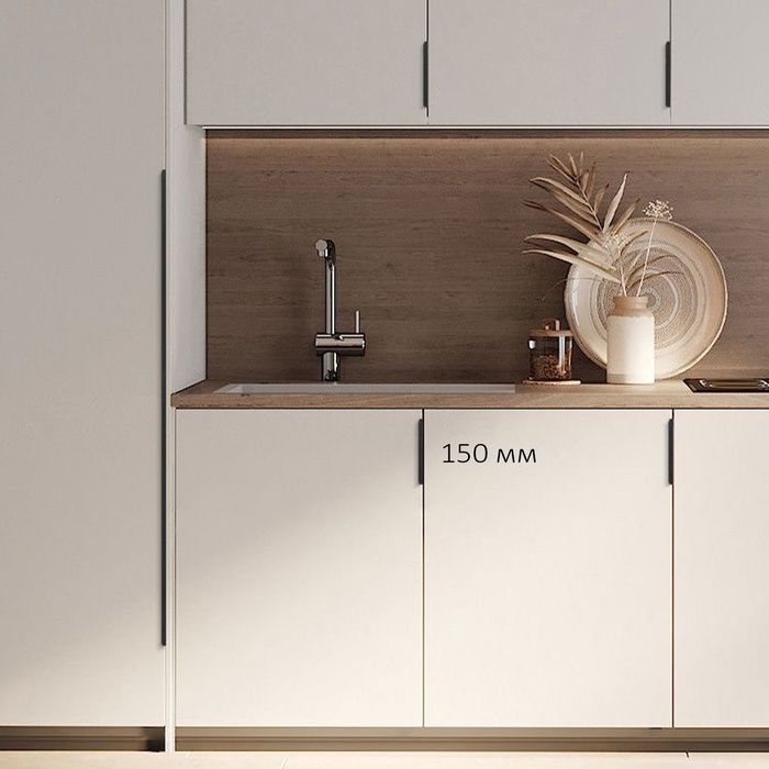 Ручка CAPPIO RT001BL, L=150 мм, м/о128 мм, цвет черный Ручка CAPPIO RT001BL, L=150 мм, м/о128 мм, цвет черный