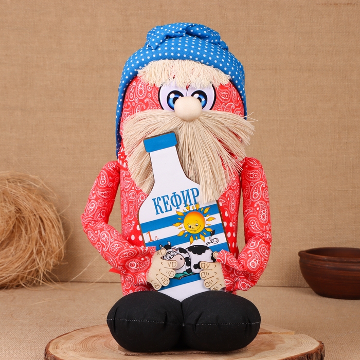 Домовой Домовой "Малыш с кефиром", 43х25х20 см