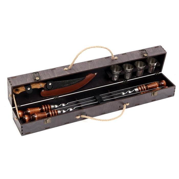 Набор с шампурами подарочный  Набор с шампурами подарочный "Орел" в кейсе