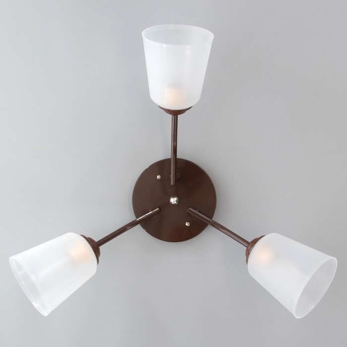 Люстра Люстра "Онлайн" (цилиндр) 3х15Вт Е27 МОДЕЛЬ: BR 00214 венге/прозрачный