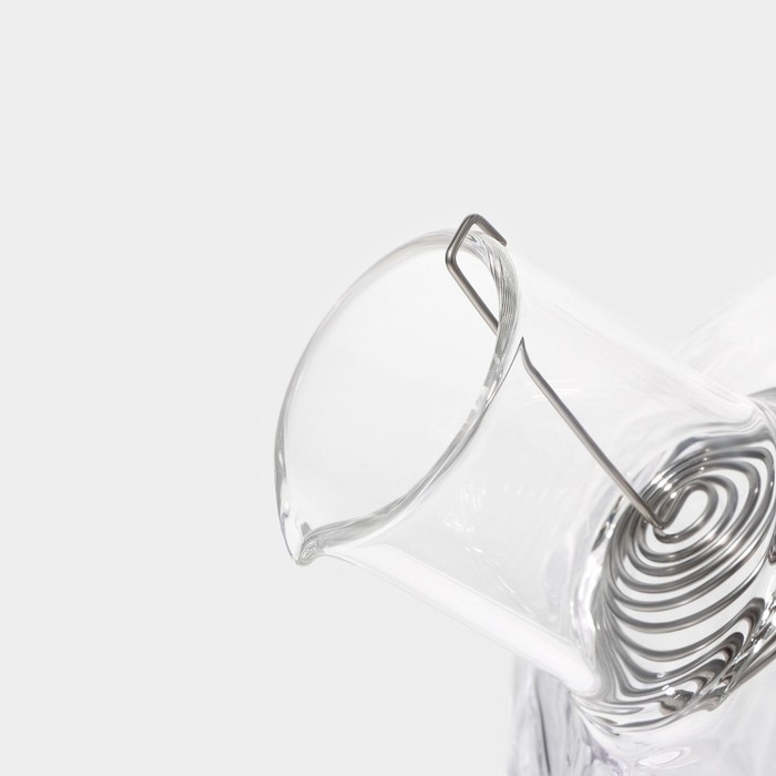 Чайник стеклянный заварочный с бамбуковой крышкой и металлическим фильтром BellaTenero «Круиз», 1 л, 16×10×12 см Чайник стеклянный заварочный с бамбуковой крышкой и металлическим фильтром BellaTenero «Круиз», 1 л, 16×10×12 см