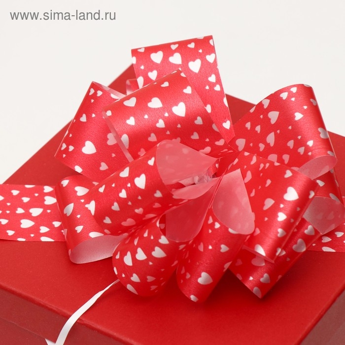 Бант-шар №5  Бант-шар №5 "Сердца", цвет красный, микс