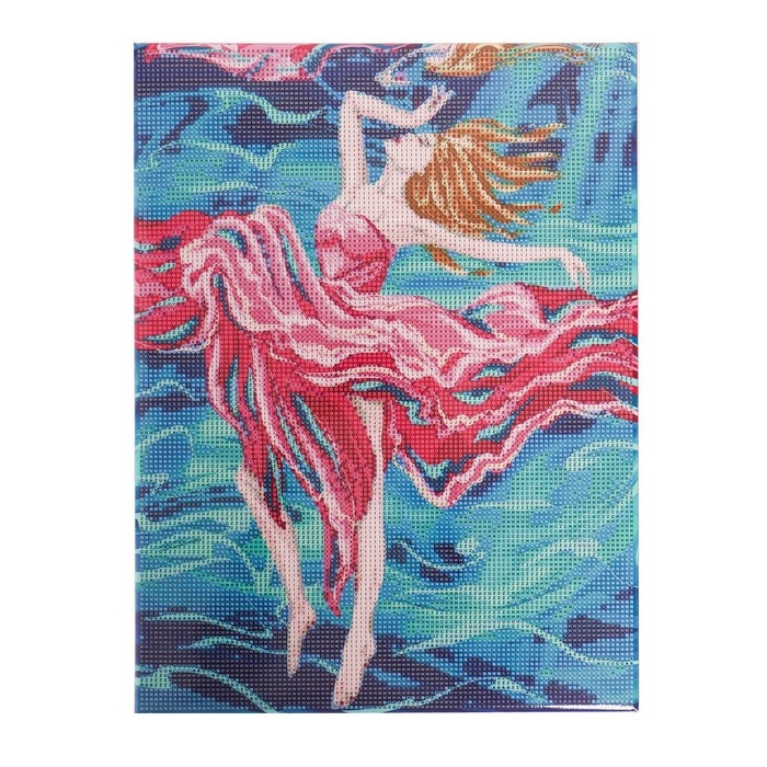 Алмазная мозаика с полным заполнением на подрамнике «Жемчужина моря», 30 × 40 см Алмазная мозаика с полным заполнением на подрамнике «Жемчужина моря», 30 × 40 см