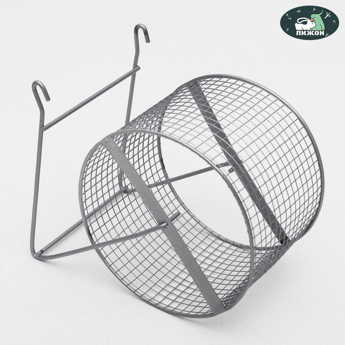 Колесо для грызунов металлическое, сетчатое, 14 см, хром Колесо для грызунов металлическое, сетчатое, 14 см, хром