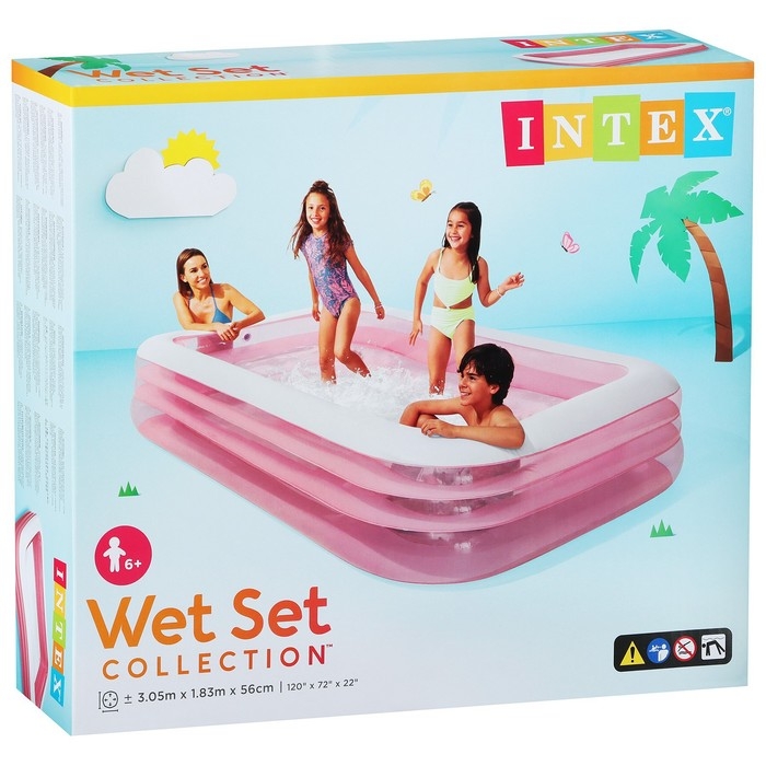 Бассейн надувной, 305 х 183 х 56 см, от 6 лет, 58487NP Бассейн надувной, 305 х 183 х 56 см, от 6 лет, 58487NP