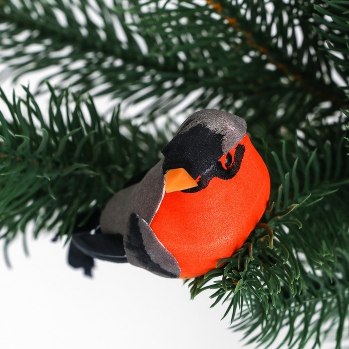 Декор птица 12 см Декор птица 12 см "Снегирь"