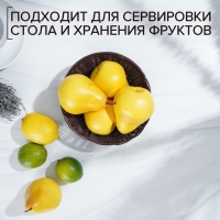 Корзинка для подачи Доляна «Шоко», 18×18×5,5 см, цвет коричневый