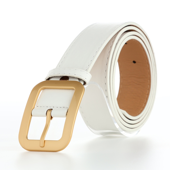 Ремень женский, ширина 3,5 см, цвет белый Ремень женский, ширина 3,5 см, цвет белый