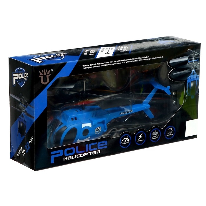 Вертолёт радиоуправляемый «Полиция», цвет синий Вертолёт радиоуправляемый «Полиция», цвет синий